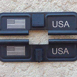 Laser Engraved Ejection Port – Flag – USA
