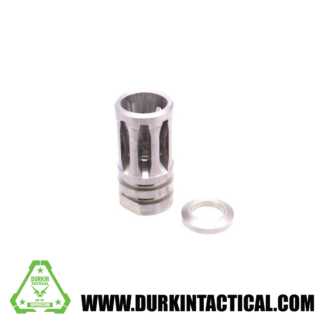 A2 Flash Hider for 1/2"x28 Pitch - 5 Ports - Stainless