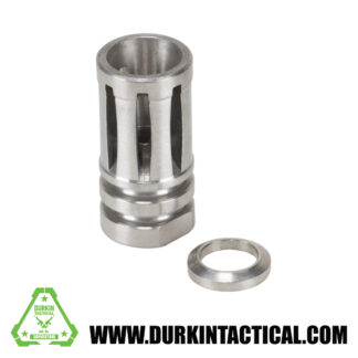 A2 Flash Hider for 1/2"x28 Pitch - 5 Ports - Stainless