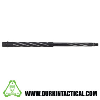 AR-15 Barrel, 18" Black Nitride 416R Stainless Steel Heavy Barrel, Spiral Fluted .223 Wylde, Mid Length Gas System w/ 1:8 Twist