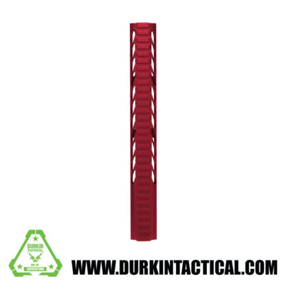 American Made 12" Ultra Lightweight Thin Keymod Free Floating Handguard with Monolithic Top Rail (Red) - Image 3
