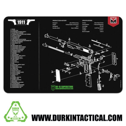 Durkin Tactical 1911 Pistol Build Mat