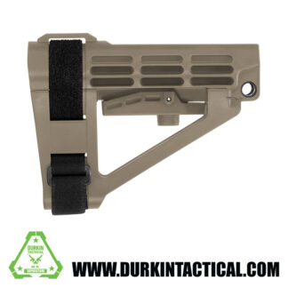 SB Tactical SBA4 Pistol Stabilizing Brace - FDE | No Tube |