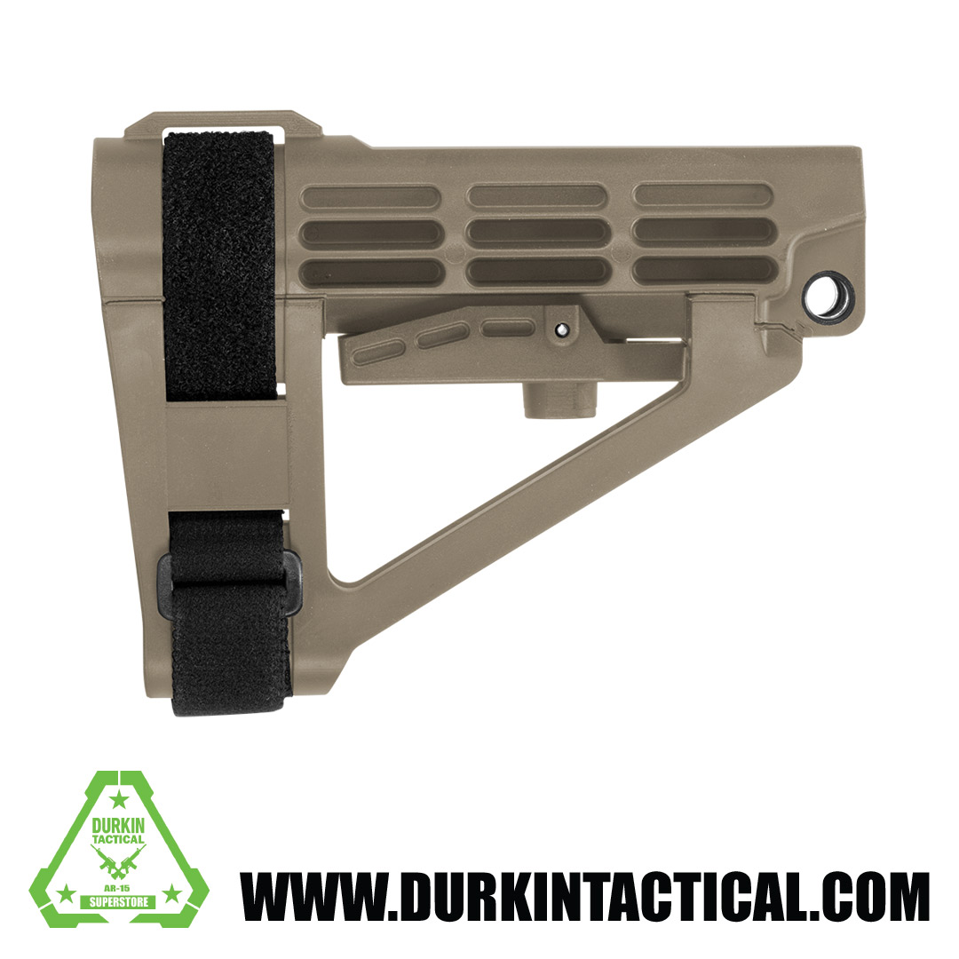 SBA4 Pistol Stabilizing Brace - FDE - Durkin Tactical