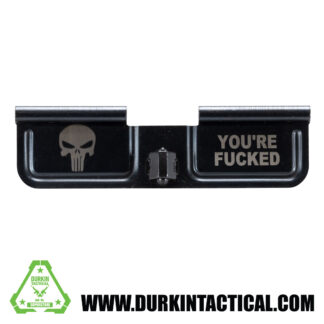 Laser Engraved Ejection Port Dust Cover - Punisher You're F
