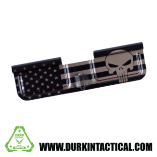 Laser Engraved Ejection Port Dust Cover - Big Punisher Flag