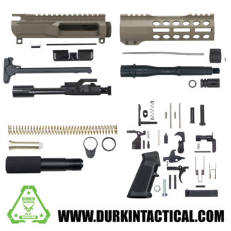 7.5" 5.56/.223 FDE AR-15 Pistol Build Kit
