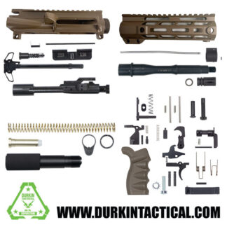 7.5" 5.56/.223 FDE AR-15 Pistol Build Kit