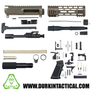7.5" 5.56/.223 FDE Quadzilla AR-15 Pistol Build Kit