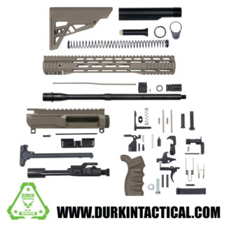 16" 7.62x39 FDE Quadzilla AR-15 Rifle Build Kit