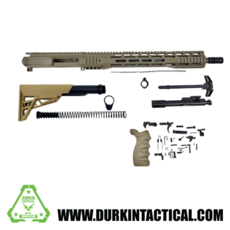16" 5.56/.223 FDE Quadzilla AR-15 Rifle Build Kit