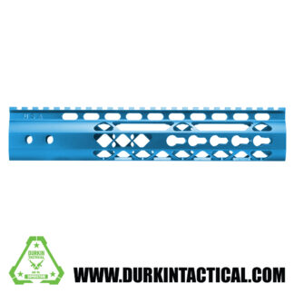 10″ AIR LITE KEYMOD FREE FLOATING HANDGUARD WITH MONOLITHIC TOP RAIL (Blue)