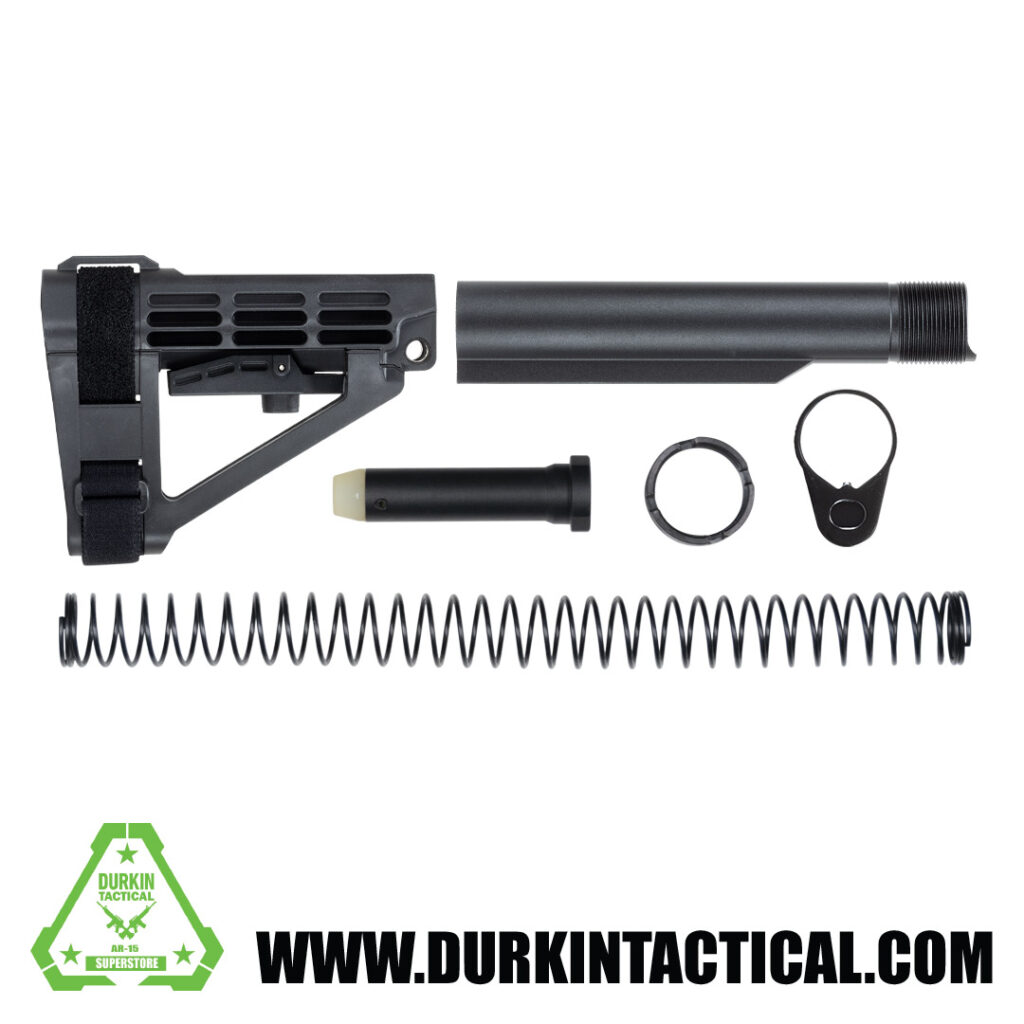 SB Tactical SBA4 Adjustable Pistol Brace + MilSpec Buffer Tube Kit