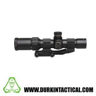 Sniper NT1-4X28 GL Rifle Scope, Glass Reticle, R/G Illumination, Ring Mounts and Flip Cap Included