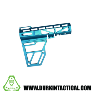 Skeletonized AR Pistol Brace - BLUE
