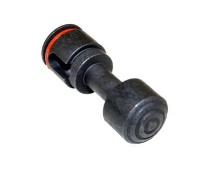 Push Button Safety for 223:308 with Pin and Spring, Black Carbon Steel Angle