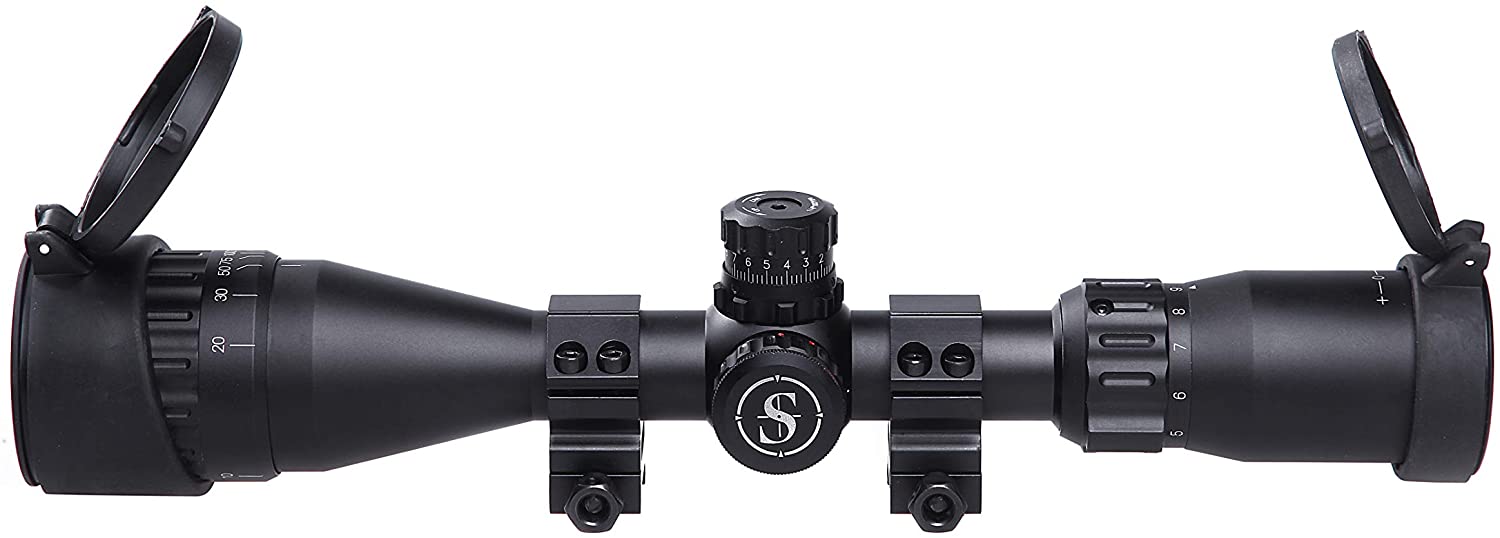 SNIPER MT3-9X40L Hunting Rifle Scope with Red Green Blue Illuminated Mil-Dot R 