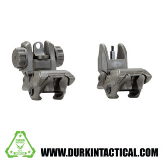 Gen1 OD Green Tactical Polymer Flip up Front/Rear Sight Combo Set