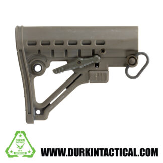 Mil-Spec Adjustable Stock w/ QR Sling Adapter, Green