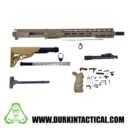 16" 5.56/.223 FDE Quadzilla AR-15 Rifle Build Kit