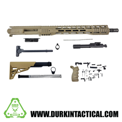16" 300 Blackout FDE Quadzilla AR-15 Rifle Build Kit