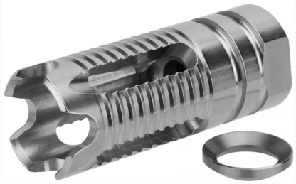 9mm 1/2 X 36" FOUR PRONG MUZZLE BRAKE/STAINLESS STEEL USA MADE