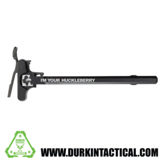 Laser Engraved Ambidextrous Charging Handle | I'm Your Huckleberry | Black | C12