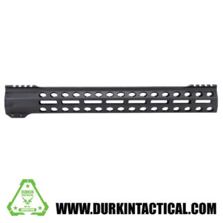 Durkin Precision 15" Free Float M-Lok Handguard, Clamp On.