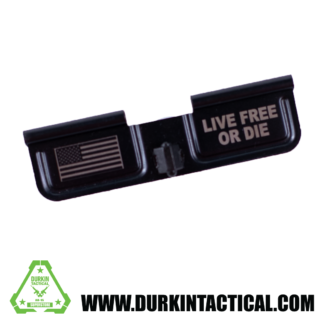 Laser Engraved Ejection Port Dust Cover | Live Free or Die/Flag