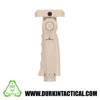 Tactical 5 Position Folding Vertical Picatinny Foregrip, FDE