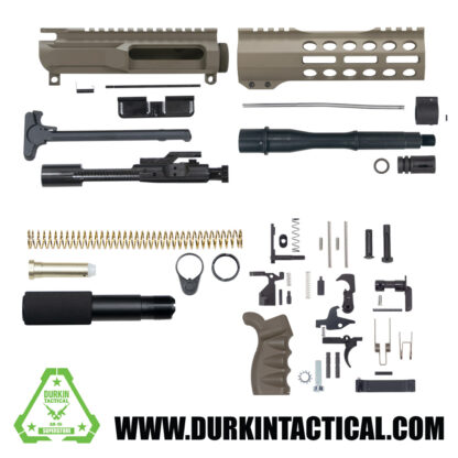 7.5" 7.62x39 FDE AR-15 Pistol Build Kit