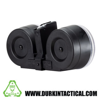 RWB AR-15 5.56mm 100rd High Capacity Dual Drum Magazine - Black