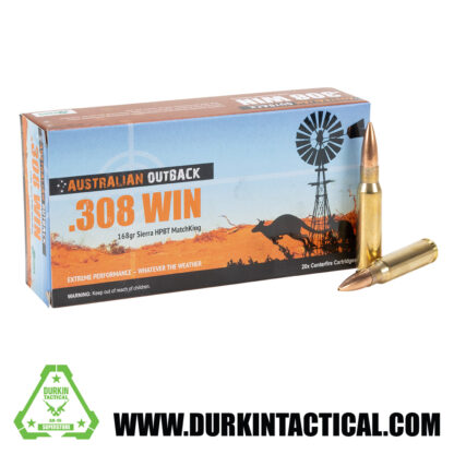 Australian Outback | .308 Winchester | 168 gr. | Sierra MatchKing HPBT - 20 Rounds