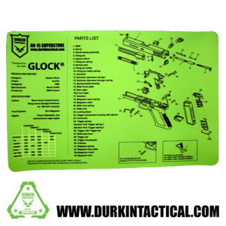 Durkin Tactical Lime Green Glock Pistol Build Mat