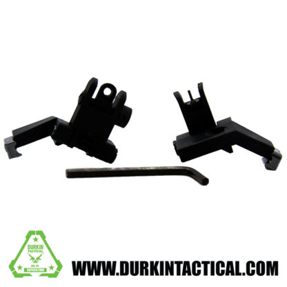 Training Series - New Gen Front and Rear Flip Up 45° Offset Sight Kit - Black