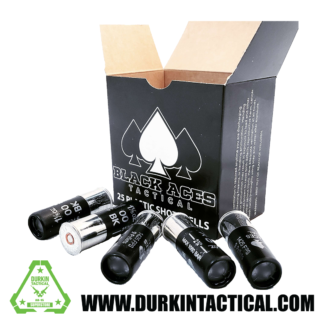 Black Aces Tactical | Buckshot | 1.2 oz. | 12 Gauge | 2.75 inches | 25 Cartridges