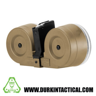 RWB AR-15 .223/ 5.56mm 100rd High Capacity Dual Drum Magazine Gen 2 - Desert Tan