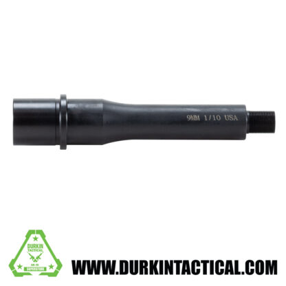 5" AR-15 9MM Med Profile Black Nitride Finish Barrel , 4150 CrMoV, 1:10 RH Twist