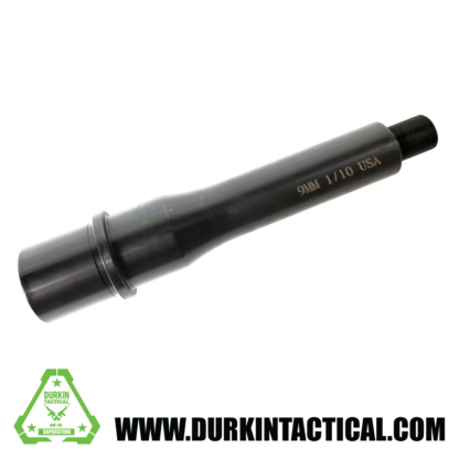 5.5" AR-15 9MM Med Profile Black Nitride Finish Barrel , 4150 CrMoV, 1:10 RH Twist