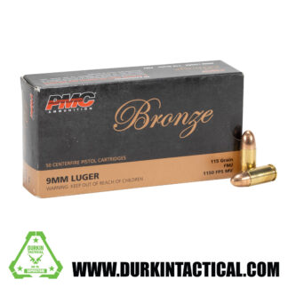 PMC Bronze | 9MM Lugar | 115 gr | FMJ | 50 rounds