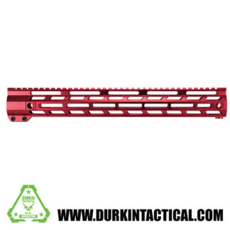 AR-15 15" MLOK Handguard, Red