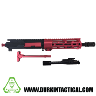 8.5" 5.56/.223 | Parkerized Barrel | 7" Red M-Lok Handguard | BCG and Red Charging Handle