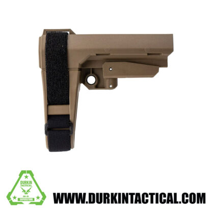SB Tactical SBA3 Pistol Stabilizing Brace - FDE | No Tube |
