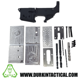 AR-15 Anderson Jig Kit & Anodized Lower 80% - Black