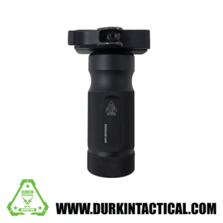 Compact Aluminum Vertical Combat Foregrip with Storage Chamber