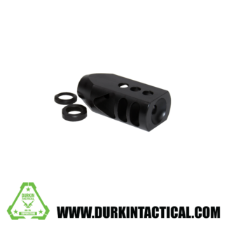 1/2x28 Competition Grade Muzzle Brake, Steel with Black Phosphate Finish, AR-15