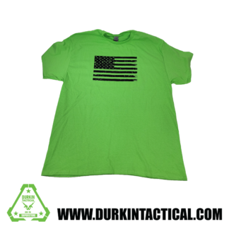 Durkin Tactical Flag Lime Tee Shirt | Extra Large
