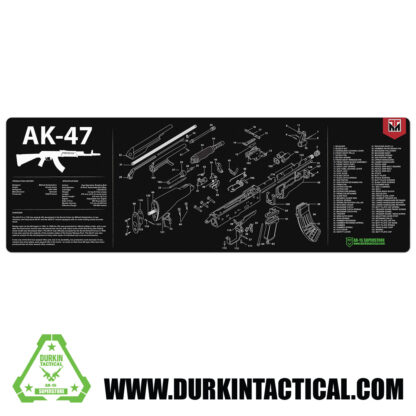 Durkin Tactical AK-47 Black Gun Cleaning Mat 36"x12"