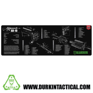 Durkin Tactical AR-10 Black Gun Cleaning Mat 36"x12"