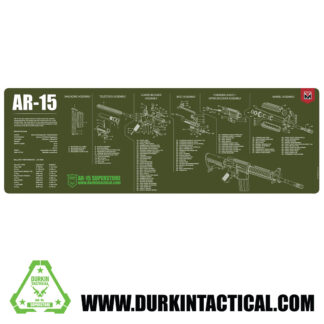 Durkin Tactical AR-15 OD Green Gun Cleaning Mat 36"x12"